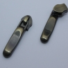 Schieber Zipper altmessing formschön 2 Stück antik für RV 5 mm