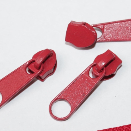 Zipper rot 5 Stück für 5 mm Spirale Reißverschluss