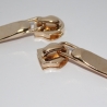 Zipper gold formschön ab 2 St. 5 mm Schiene Schieber