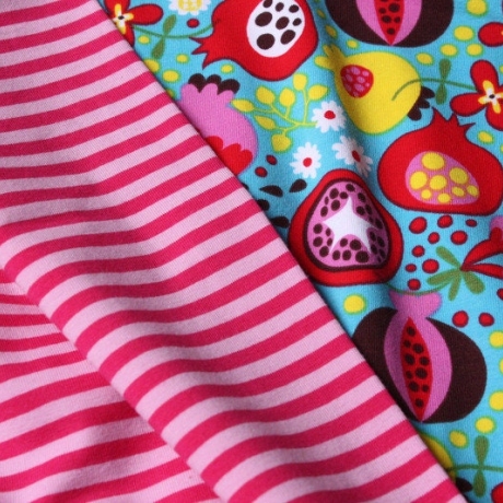 Jersey Pommegranate lillestoff Granatapfel Bio-Jersey
