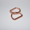 4 St. D-Ring 16 mm rosegold kupferrot glänzend RE