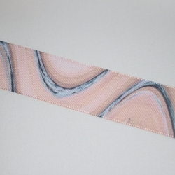 Band Wellen 25 mm Moves rosa grau blau