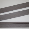 Schrägband grau Baumwolle 18 mm