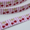 Webband Kirschen rosa Franca Tack REST 2,85m 