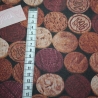 beschichtete Baumwolle Weinkorken rot natur