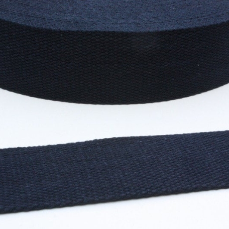 Gurtband Baumwolle 40 mm blau dunkelblau Baumwoll-Gurtband