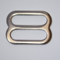 Schieber 25 mm silber flach Gurtversteller Stahl