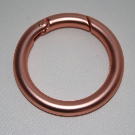 Rundkarabiner rosegold 53 mm / 40 mm kupferrot Taschenring