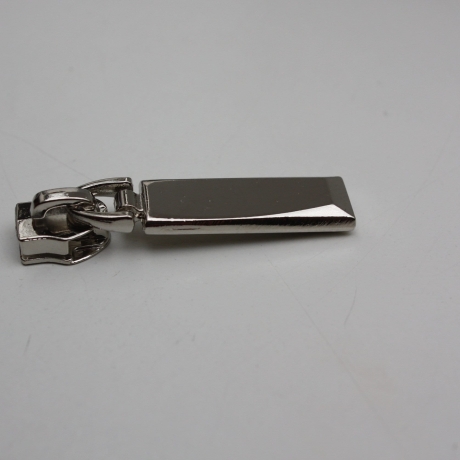 5x Zipper silber 45 mm lang für 5 mm Reißverschluss LETZTEN