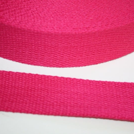Gurtband Baumwolle 30 mm pink Baumwoll-Gurtband