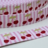 Webband Kirschen rosa Franca Tack REST 2,85m 