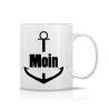 Tasse bedruckt mit Motiv Anker Moin *spülmaschinengeeignet*