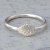 Knuckle Ring Blatt Silber 925