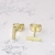 Kleine Stäbchen Ohrringe aus 333er Gelbgold