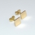 Ohrstecker Quadrat aus 333er Gelbgold
