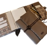 Organizer Canvas taube - Kalenderhülle mit Federmäppchen