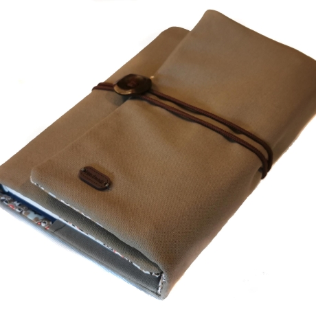 Organizer Canvas taube - Kalenderhülle mit Federmäppchen
