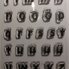 Stempel Set,Alphabet Kleinb l-z,Design Heim, A7 /74 x105mm, 26-