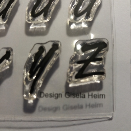 Stempel Set,Alphabet Groß M-Z, Design Heim, A7 / 74 x 105 mm,25-