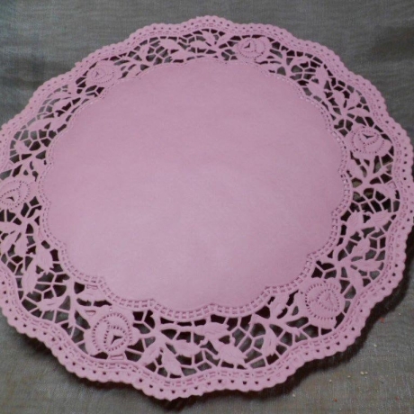 6  Tortenspitzen, 27 cm, rosa, Festival
