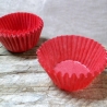 100 Rote  Pralinenformen , Pergamin  24x16 mm