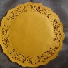 12 Gelbe Tortenspitzen 27 cm ,Spitzenpapier