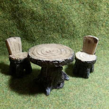 Mini Garten Set , Sitzgruppe Garten Miniaturen,