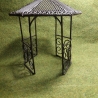 Mini Metall Pavillon, Miniaturen, braun od weiß, Wichtel, Fee