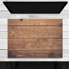 Schreibtischunterlage – Holzoptik braun – 70 x 50 cm – Schreibunterlage aus erstklassigem Premium Vinyl – Made in Germany