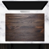Schreibtischunterlage – Holzoptik dunkelbraun – 70 x 50 cm – Schreibunterlage aus erstklassigem Premium Vinyl – Made in Germany