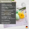 12 Tischsets - Bunte Ostereier und Osterglocken - aus extra dickem Naturpapier - Hergestellt in Deutschland