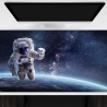 Schreibtischunterlage XXL – Astronaut im Weltall – 100 x 50 cm – Schreibunterlage für Kinder aus Premium Vinyl – Made in Germany