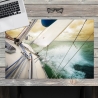 Schreibtischunterlage – Regatta Segelboot – 60 x 40 cm – Schreibunterlage aus erstklassigem Premium Vinyl – Made in Germany