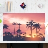 Schreibtischunterlage Palmen im Sonnenuntergang 60 x 40 cm Schreibunterlage für Kinder aus erstklassigem Premium Vinyl – Made in Germany