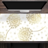 Schreibtischunterlage XXL – Goldene Pusteblume – 100 x 50 cm – Schreibunterlage für Kinder aus erstklassigem Premium Vinyl