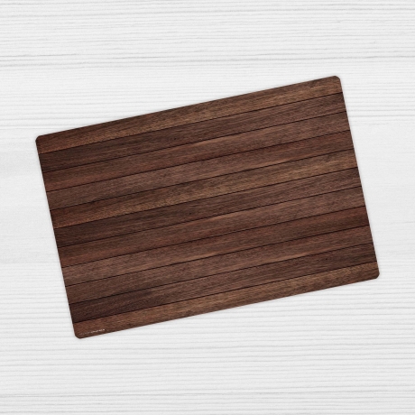 Schreibtischunterlage – Braune Holzbretter – 60 x 40 cm – Schreibunterlage aus erstklassigem Premium Vinyl – Made in Germany