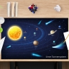 Schreibtischunterlage – Unser Sonnensystem – 65 x 40 cm – Schreibunterlage Kinder aus erstklassigem Premium Vinyl – Made in Germany
