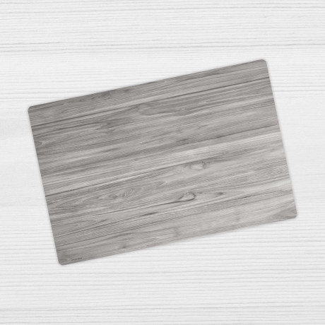 Schreibtischunterlage – Graue Holzmaserung – 60 x 40 cm – Schreibunterlage aus erstklassigem Premium Vinyl – Made in Germany