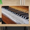 Schreibtischunterlage – Klaviertasten – 60 x 40 cm – Schreibunterlage für Kinder aus erstklassigem Premium Vinyl – Made in Germany