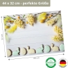 12 Tischsets - Schönes Osterarrangement mit Zuckergebäck - aus extra dickem Naturpapier - Hergestellt in Deutschland