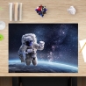 Schreibtischunterlage – Astronaut im Weltall – 60 x 40 cm – Schreibunterlage für Kinder aus erstklassigem Premium Vinyl – Made in Germany