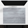 Schreibtischunterlage – Graue Holzbretter Hintergrund – 70 x 50 cm – Schreibunterlage aus erstklassigem Premium Vinyl – Made in Germany