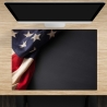 Schreibtischunterlage – Amerika Flagge – 70 x 50 cm – Schreibunterlage für Kinder aus erstklassigem Premium Vinyl – Made in Germany