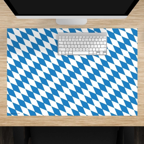 Schreibtischunterlage – Flagge Bayern – 60 x 40 cm – Schreibunterlage für Kinder aus erstklassigem Premium Vinyl – Made in Germany