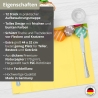 12 Tischsets - Bunte Ostereier auf gelbem Hintergrund - aus extra dickem Naturpapier - Hergestellt in Deutschland