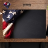 Schreibtischunterlage – Amerika Flagge USA – 60 x 40 cm – Schreibunterlage aus erstklassigem Premium Vinyl – Made in Germany