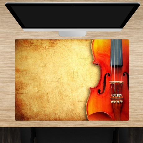 Schreibtischunterlage – Violine  – 70 x 50 cm – Schreibunterlage aus erstklassigem Premium Vinyl – Made in Germany