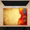 Schreibtischunterlage – Violine  – 70 x 50 cm – Schreibunterlage aus erstklassigem Premium Vinyl – Made in Germany