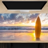 Schreibtischunterlage XXL – Surfbrett am Strand – 100 x 50 cm – Schreibunterlage aus erstklassigem Premium Vinyl – Made in Germany
