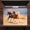 Schreibtischunterlage – Drei Pferde – 70 x 50 cm – Schreibunterlage aus erstklassigem Premium Vinyl – Made in Germany